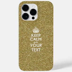 Coque Pour Pour iPhone 14 Pro Max KEEP CALM personnalisé et votre texte