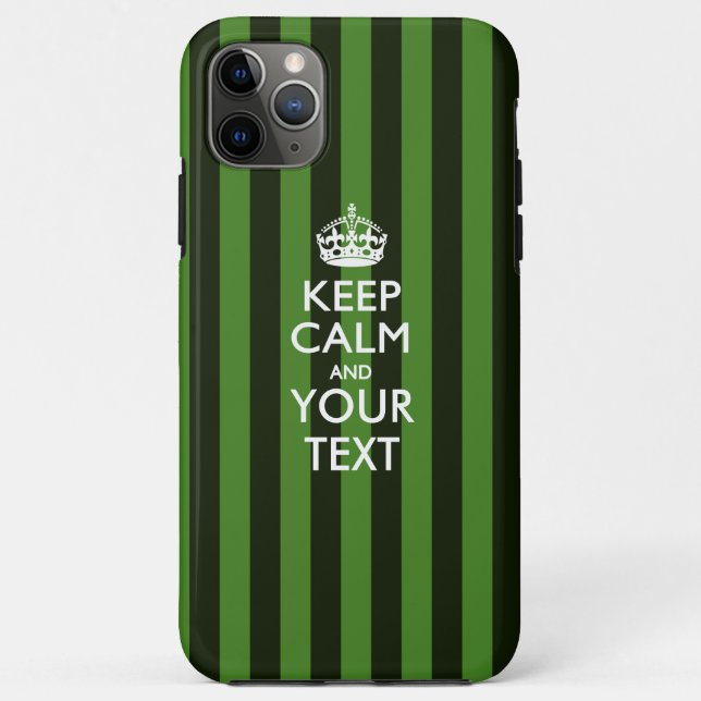 Coques Case-Mate iPhone KEEP CALM personnalisé et votre texte (Dos)