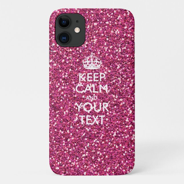 Coques Case-Mate iPhone KEEP CALM personnalisé et votre texte (Dos)