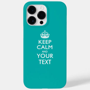 Coque Pour Pour iPhone 14 Pro Max KEEP CALM personnalisé et votre texte