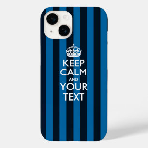 Coque Pour iPhone 14 KEEP CALM personnalisé et votre texte