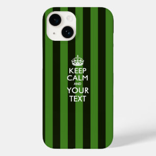 Coque Pour iPhone 14 KEEP CALM personnalisé et votre texte