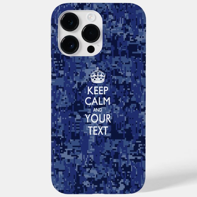 Coques Case-Mate iPhone KEEP CALM personnalisé et votre texte (Verso)