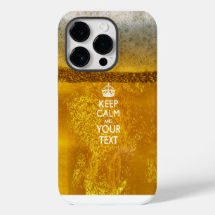 Coque Pour iPhone 14 Pro KEEP CALM personnalisé et votre texte