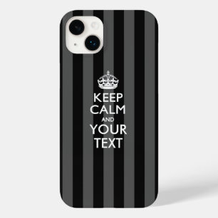 Coque Pour iPhone 14 Plus KEEP CALM personnalisé et votre texte