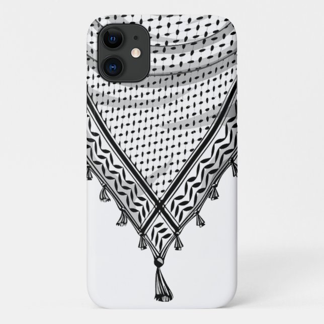 Coques Case-Mate iPhone Keffiyeh Écharpe palestinienne tissu traditionnel (Dos)