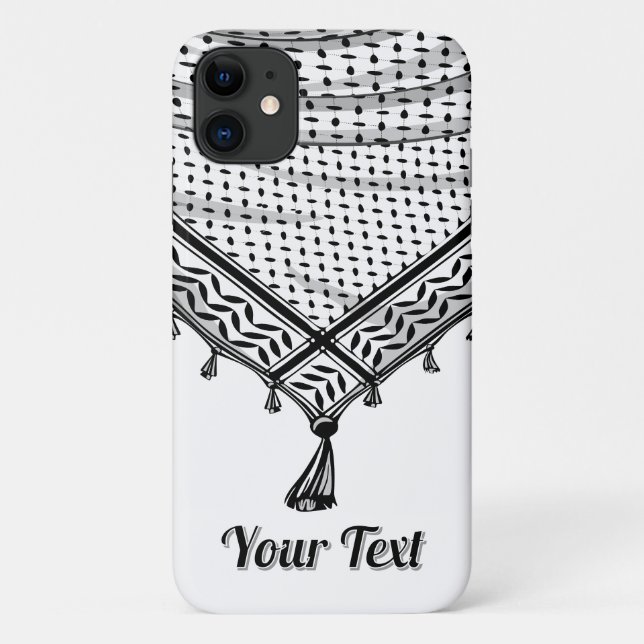 Coques Case-Mate iPhone Keffiyeh Écharpe palestinienne tissu traditionnel (Dos)