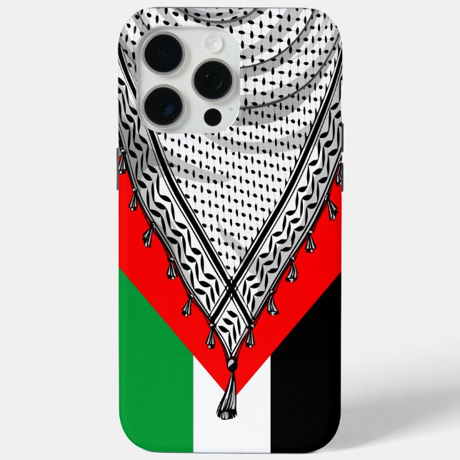 Coques Case-Mate iPhone Keffiyeh Écharpe palestinienne tissu traditionnel (Verso)