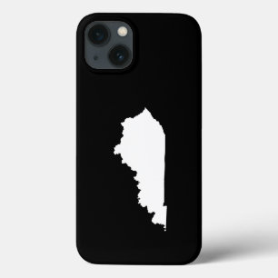 Etui iPhone 13 Kentucky en blanc et noir