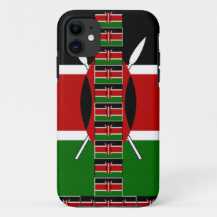 Coque iPhone 11 Kenya noir vert
