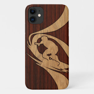 Case-Mate iPhone Case Kewalos Hawaii Surfer Koa Faux Wood
