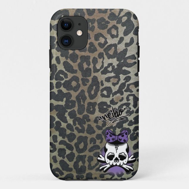 Coques Case-Mate iPhone Khaki Leopard Dokuro-Chan (Dos)