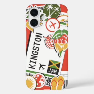 Coques iPhone 16 Kingston Vibes - Jamaica Boarding Pass