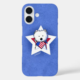Coques iPhone 16 KiniArt Star Speckled Westie