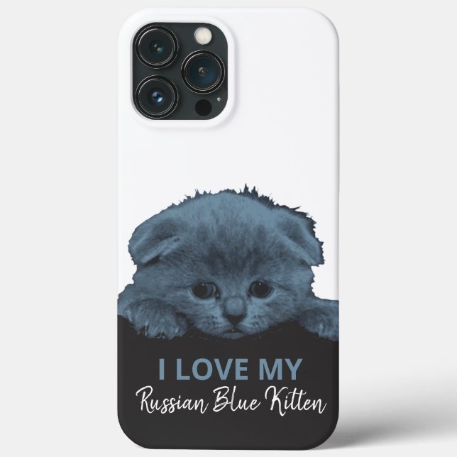 Coques Case-Mate iPhone Kitten bleu russe (Verso)