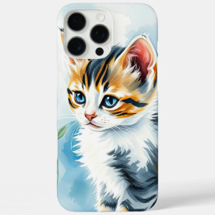 Coques iPhone 16 Pro Max Kitten dans un jardin fleuri