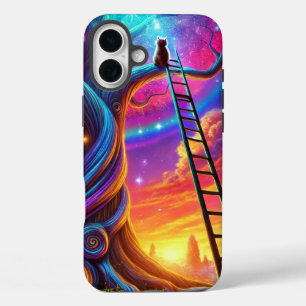 Coques iPhone 16 Plus Kitten dans une boîte téléphonique d'arbre