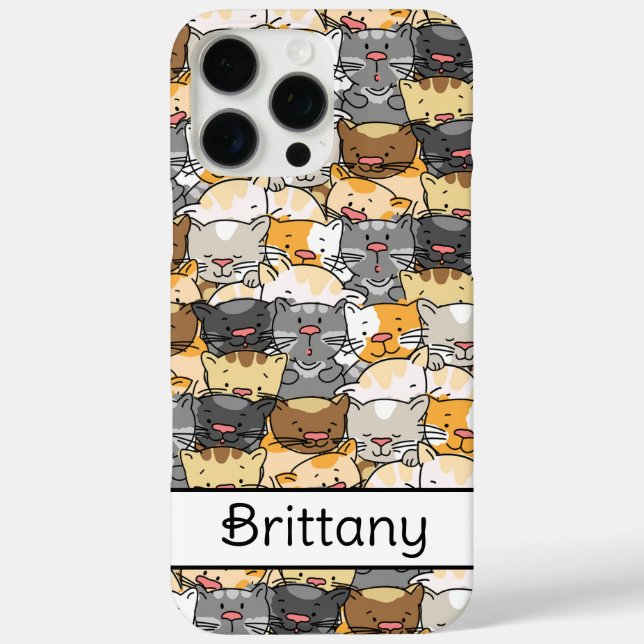 Coques Case-Mate iPhone Kitty Cats Personnalisé (Verso)