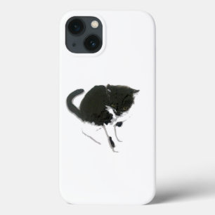 Etui iPhone Case-Mate Kitty Peinture Chat noir et blanc