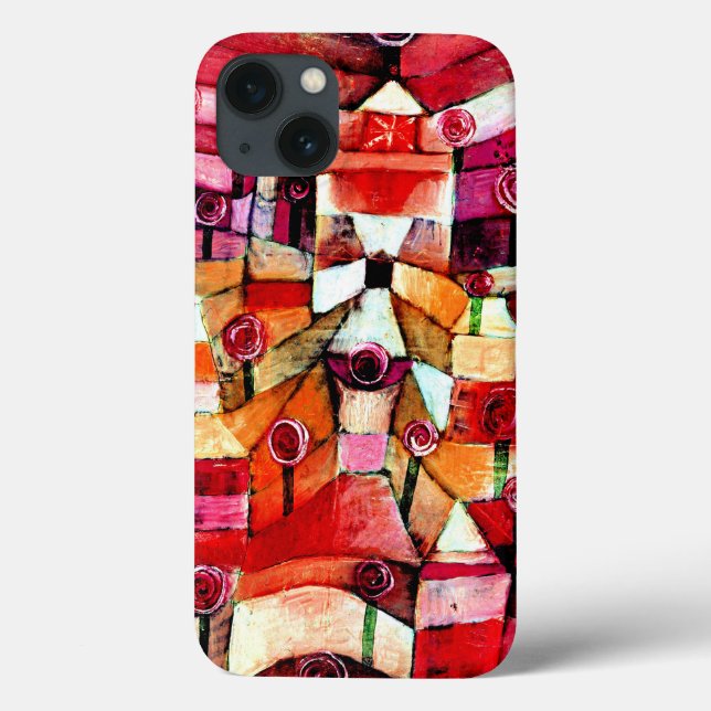 Coques Case-Mate iPhone Klee - Jardin Rose, art abstrait, (Verso)