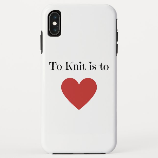 Coques Case-Mate iPhone Knit est aimer - (Dos)