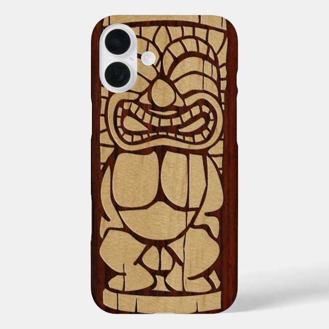 Coques Case-Mate iPhone Koa Wood Tiki Ailani Surf board (Verso)
