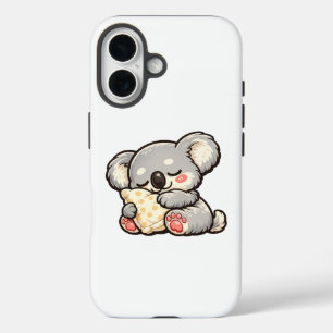 Coques iPhone 16 Koala Mignon Endormi avec Oreiller