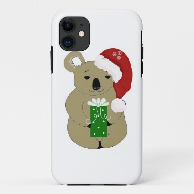 Coques Case-Mate iPhone Koala Noël Ours (Dos)