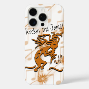 Coques iPhone 16 Pro Kokopelli Avec Notes Musicales Oeuvre D'Art