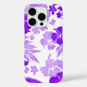 Coques iPhone 16 Pro Kona Times Hibiscus Hawaiian Ingénié violet