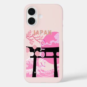 Coques iPhone 16 Kyoto Japon rose Voyages