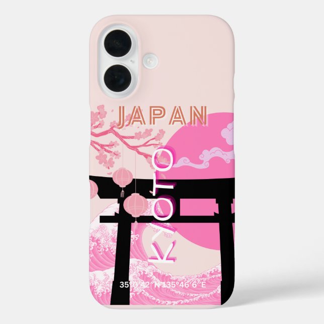 Coques Case-Mate iPhone Kyoto Japon rose Voyages (Verso)
