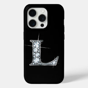 Coque iPhone 15 Pro L Faux Diamond Monogramme