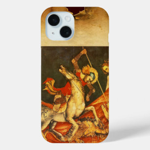 Coque Pour iPhone 15 La bataille de Saint George avec le monogramme du