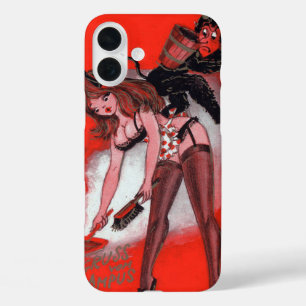 Coques iPhone 16 Plus La beauté et le Krampus Noël Vintage Noël