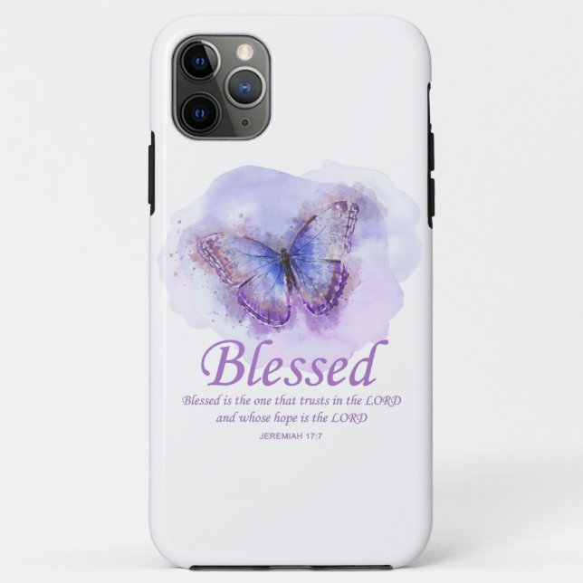 Coques Case-Mate iPhone La Bible chrétienne des femmes Verse Papillon :Bén (Dos)