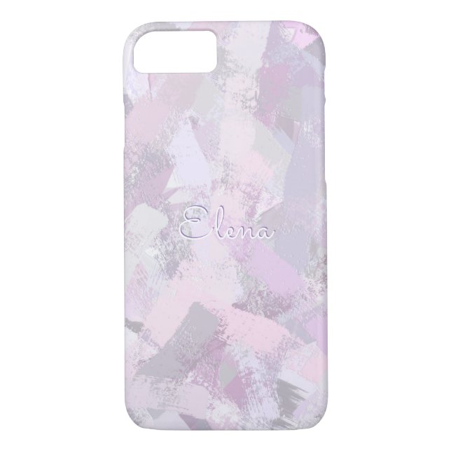 Coques Case-Mate iPhone La brosse abstraite frotte la texture. Nom (Dos)