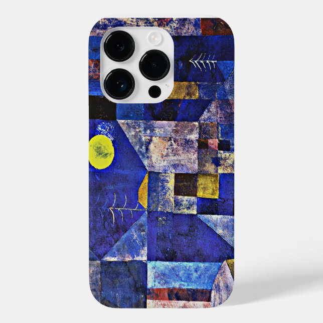 Coques Case-Mate iPhone La célèbre peinture de Klee, Lune (Verso)