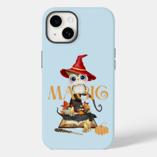 Coque Pour iPhone 14 La Chouette magique Chouette Automne Halloween Thè
