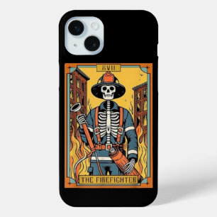 Coque iPhone 15 Mini La collection de cartes Tarot Firefighter