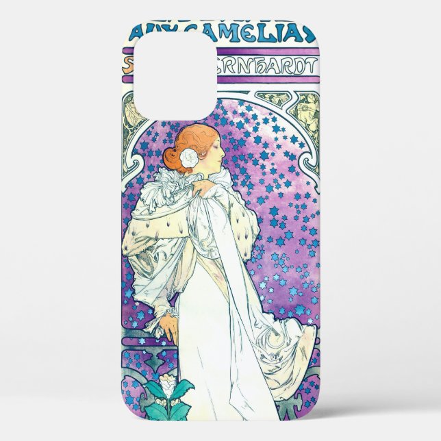 Coques Case-Mate iPhone La Dame des Camelias, Alphonse Mucha (Verso)