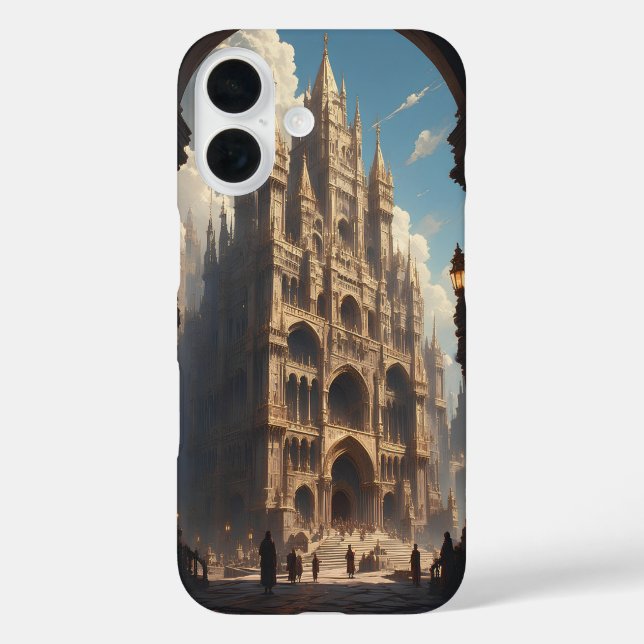 Coques Case-Mate iPhone La façade de la grande cathédrale (Verso)
