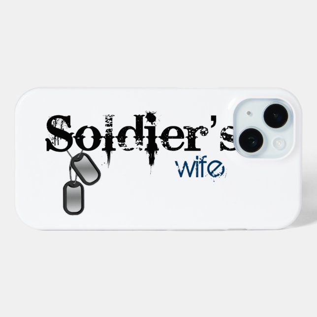 Coques Case-Mate iPhone La femme du soldat (Verso (horizontal))