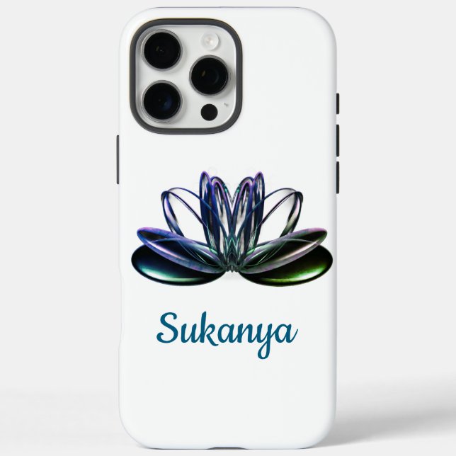 Coques Case-Mate iPhone La fleur de lotus personnalisée (Verso)