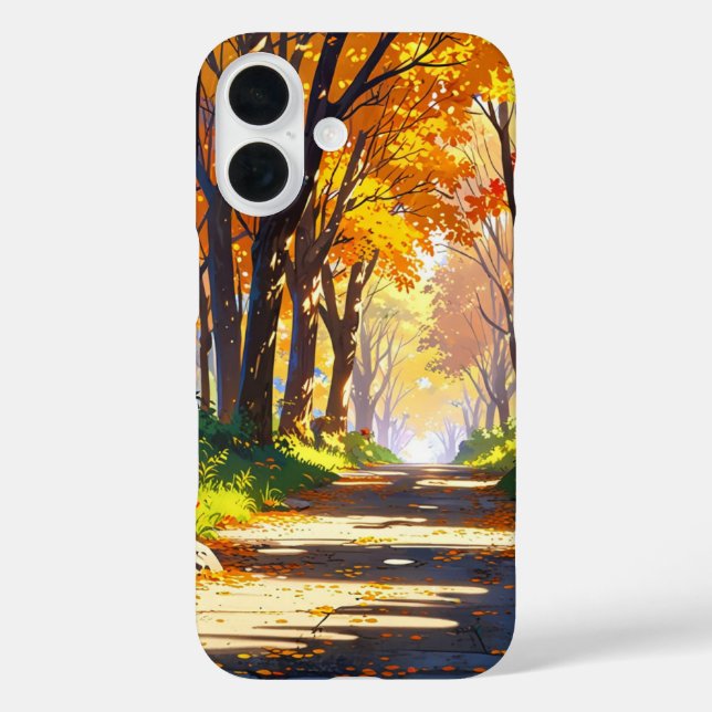 Coques Case-Mate iPhone La forêt d'automne d'or (Verso)