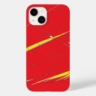Coque Pour iPhone 14 La foudre dans le rouge