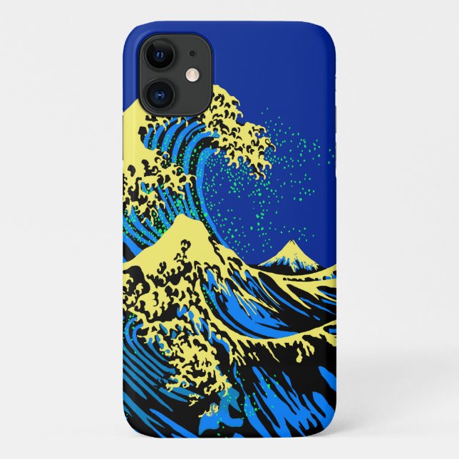 Coques Case-Mate iPhone La grande vague Hokusai en style pop art (Dos)