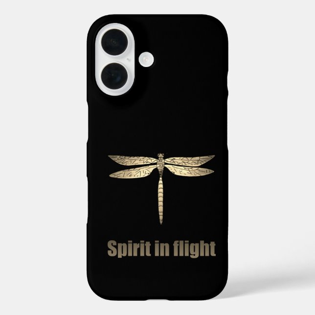 Coques Case-Mate iPhone La libellule d'or en vol (Verso)