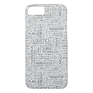 Coque iPhone 7 La LOGISTIQUE modèle avec des mots