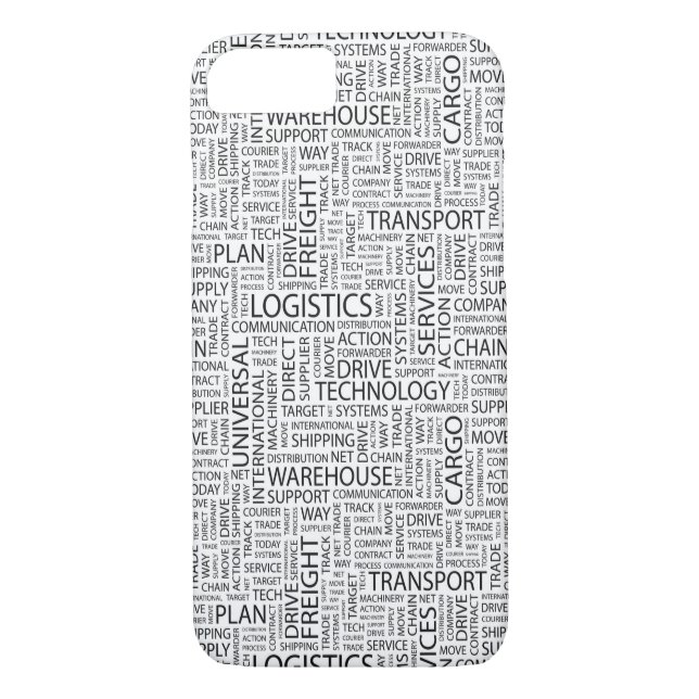 Coques Case-Mate iPhone La LOGISTIQUE modèle avec des mots (Dos)